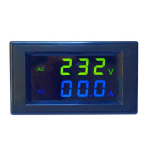 HS0578 D85-2042AG  80-300V 0-100A HD Yellow Blue LCD Active Power Digital Dual LED Display 