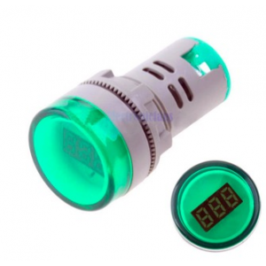 HS0614 Green AD16-22DSV  AC60-500V 22mm LED  Digital AC Voltmeter