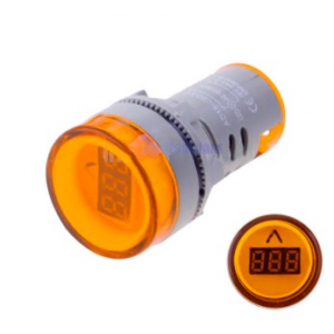 HS0615 Yellow  AD16-22DSV  AC60-500V 22mm LED  Digital AC Voltmeter