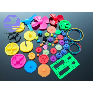 HS0667 Colorful, DIY 55 kinds of color plastic gear package, transmission, toy car, gear motor, motor gear