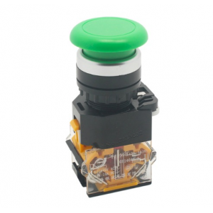 HS0676 Green LA38-11M 22mm Momentary Mushroom Cap Push Button Switch Self Reset Spring Return 