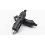 HS0694 12v Car Cigarette Lighter Plug Adapter with LED