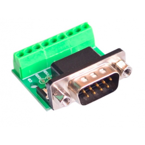 HS0790 DB9 RS232 Serial to Terminal Male Adapter Connector 