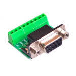 HS0791 DB9 RS232 Serial to Terminal Female Adapter Connector 