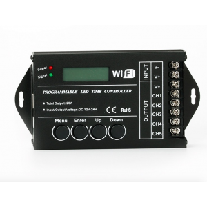 HS0881 TC421 programmable led time controller 12v-24v 20A with Wifi