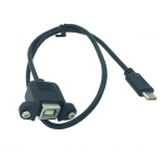 HS1016 Type-C Male to Standard USB 2.0 printing  Female Data cable 50cm