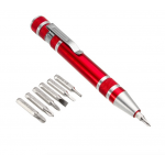 HS1027 8 in 1 Pen Style Precision Pocket Screwdriver Bit Set