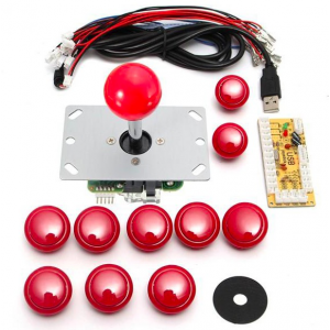 HS1050 DIY Arcade Game Controller USB Joystick Kit-Red