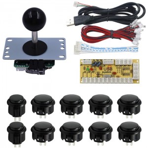 HS1051 DIY Arcade Game Controller USB Joystick Kit-Black HS1051 DIY Arcade Game Controller USB Joystick Kit-Black
