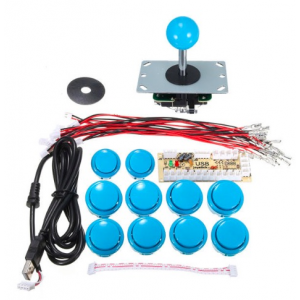 HS1054 DIY Arcade Game Controller USB Joystick Kit-Blue 