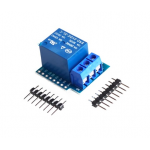HR0214-131A	Relay Module For D1 MINI 5V hight level trigger One 1 Channel Relay Module interface Board Shield For D1 MINI