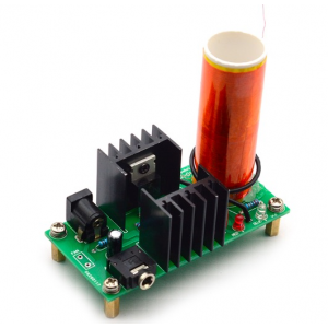 HS1064 DIY Mini Tesla Coil Module Unassembled 15W DC 15-24V 2A Plasma Speaker Electronic Kit