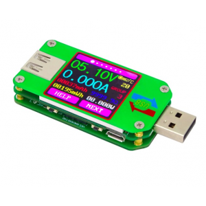 HS1130 UM24C USB 2.0 Color LCD Display Tester Voltage Current Meter Voltmeter Amperimetro Battery Charge Measure Cable Resistance with bluetooth 