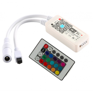 HS1145 Mini Wifi LED Controller+ 24-Key IR Remote For 5050 RGB