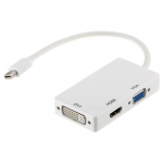 HS1281 Mini Display Port To HDMI DVI VGA Adapter cable For MacBook