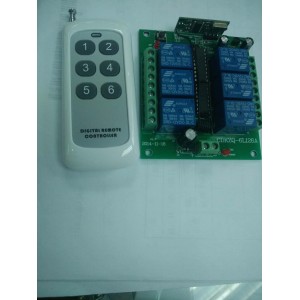 HS1396 12V 6 Channel wirelss Remote Controller + transmitter 315/433Mhz