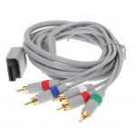 HS1463 1.8m 1080P Component Game Cable for Wii HDTV Audio Video AV 5 RCA Game Adapter Video Cable for Nintend Wii Gray