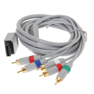 HS1463 1.8m 1080P Component Game Cable for Wii HDTV Audio Video AV 5 RCA Game Adapter Video Cable for Nintend Wii Gray
