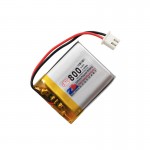 HS1543 3.7V 800mAh battery 37*30*6.5mm  with PH2.0 connector