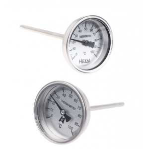 HS1656 Stainless Steel Bi-metallic Thermometer WSS-303 0~100°/0~200°/0~300°