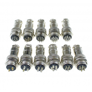 HS1705 10 pair GX20  20mm Male & Female Wire Panel Circular Connector Aviation Socket Plug