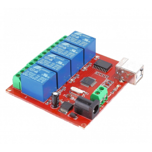 HS1772 4 Channel 5V/12v/24v relay module 10A usb