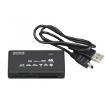 HS1789 All in One Card Reader TF MS M2 XD CF Micro SD Carder Reader USB 2.0 480Mbps Card Reader Mini Memory Cardreader with Date Line