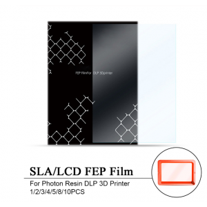 HS1804 140x200mm UV92% SLA/LCD FEP Film 0.15-0.2mm Thickness For Photon Resin DLP 3D Printer