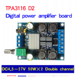 HS1823 TPA3116D2 2.0 Digital power amplifier Board 50w X2 Stereo Audio amplifier