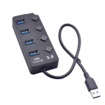 HS1902 4 Port Usb 3.0 Hub With Individual Power Switches 