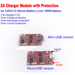 HS1915 5V 2A Lithium 3.7V Li-ion 18650 Battery 4.2V Charger Module Protection Circuit