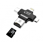 HS1938 iPhone Multiple USB Card Reader , 4 IN 1 (Iphone, Micro, SD , Type C ) 