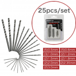 HS1997 25pcs 0.5mm to 3.0mm Micro-Drill Bits