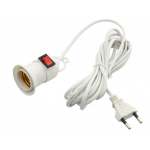 HS2008 E27 bulb socket with Hook and 5M wire EU/US Plug