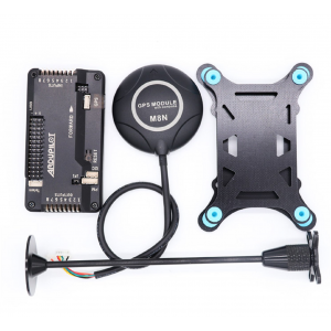 HS2034 APM 2.8 flight controller Ardupilot +M8N GPS built-in compass +gps stand+shock absorber for RC Quadcopter Multicopter