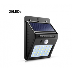 HS2065 solar powered 20 LED PIR  Waterproof Street Security Light