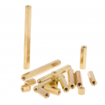 HS2096 100pcs M3 Female To Female Brass Hex Standoff with multi size 