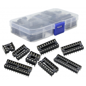 HS2133 66Pcs/Lot DIP IC Sockets Adaptor Solder Type Socket Kit 6,8,14,16,18,20,24,28 Pin