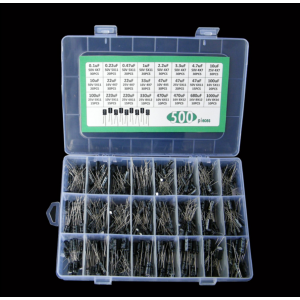 HS2140 500Pcs/lot diy 0.1UF-1000UF 24Values Aluminum Electrolytic Capacitors kit