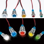 HS2174 3-6V 12V 24V 220V Metal signal light waterproof 6mm 8mm 10mm 12mm