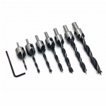 HS2249 7pcs 3-10mm Countersink Drill Bit Set Woodworking Chamfers Hex Shank Steel Drill Tool