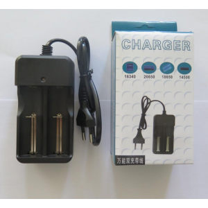HS2319 Smart Dual Li-ion Battery Charger 26650 18650 14500 16340 EU/US Plug