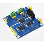 HS2330 2-Channel Isolated CAN FD Expansion HAT for Raspberry Pi board