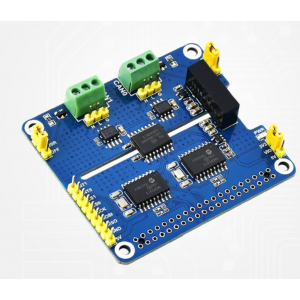 HS2330 2-Channel Isolated CAN FD Expansion HAT for Raspberry Pi board