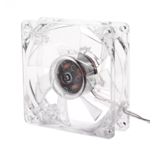 HS2351 USB Computer PC Fan 80mm With LED 8025 Silent Cooling Fan 