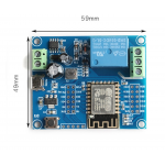 HS2365 DC5-80V Power Supply ESP8266 WiFi Single-Channel Relay Module ESP-12F Development Board