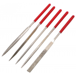 HS2443 JM-FL1-1 5pcs/lot Diamond Files Wood Carving Craft Tool Steel Needle Files 140mm Diamond Files