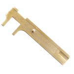 HS2461 Pocket 0-80mm Mini Brass Sliding Gauge Vernier Caliper by CM & Inch