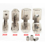 HS0444 T Slot L Shape Inside Corner Connector Joint Bracket for 2020/3030/4040 Aluminum Profile