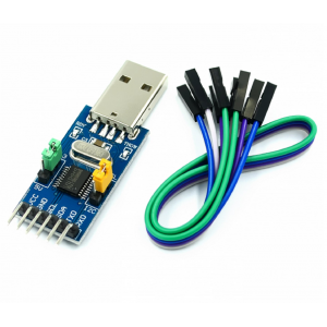 HS2514 CH341T 2 in 1 module 3.3V 5V USB to I2C IIC UART USB to TTL single-chip serial port downloader